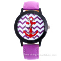 Geneva leather watch quartz colorful watch